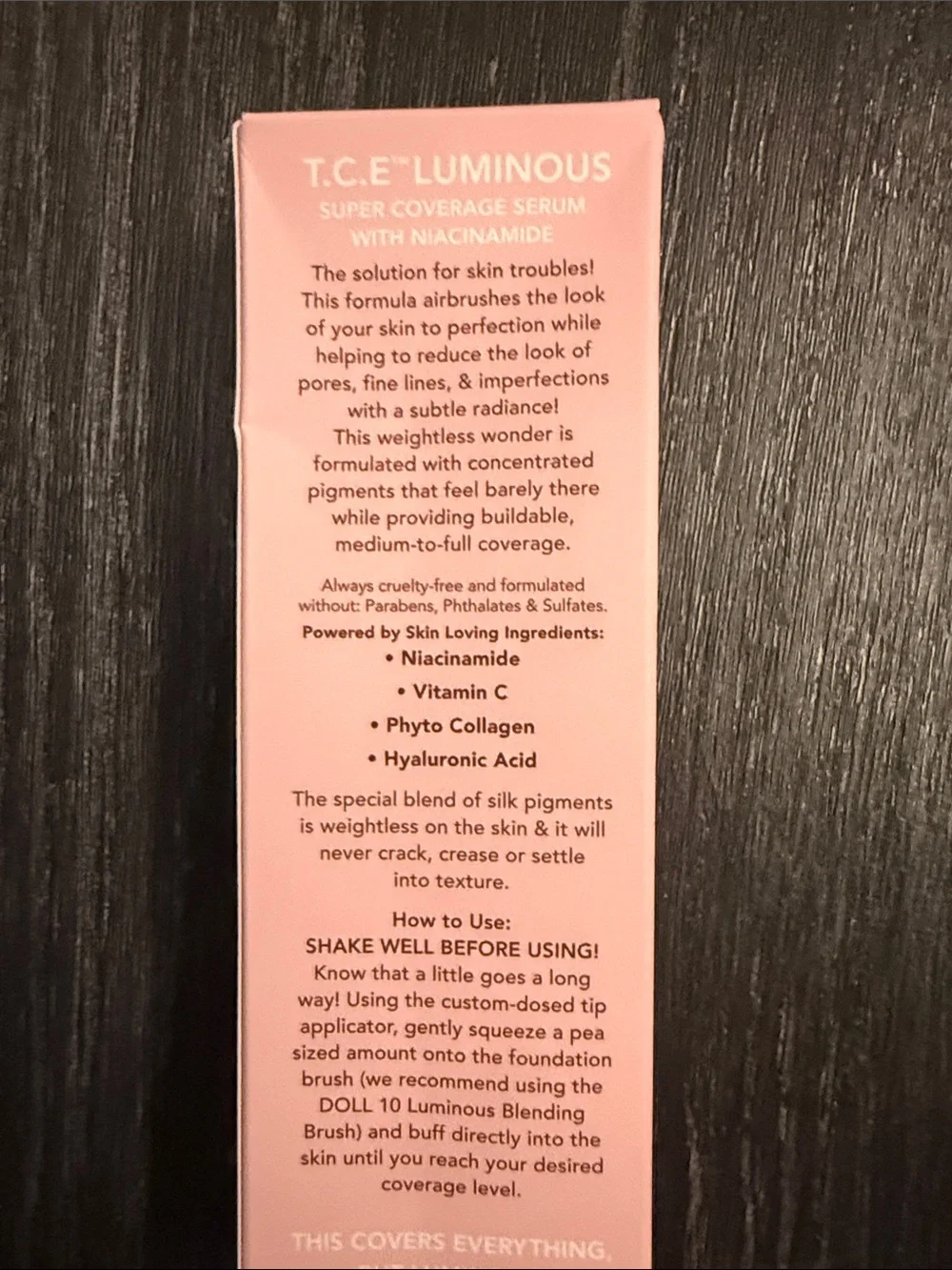 DOLL 10 super coverage serum with NIACINAMIDE, shade tan, NIB - Picture 4 of 5